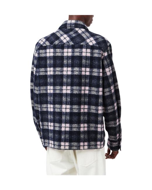 Moncler Blue Technical Overshirt for men