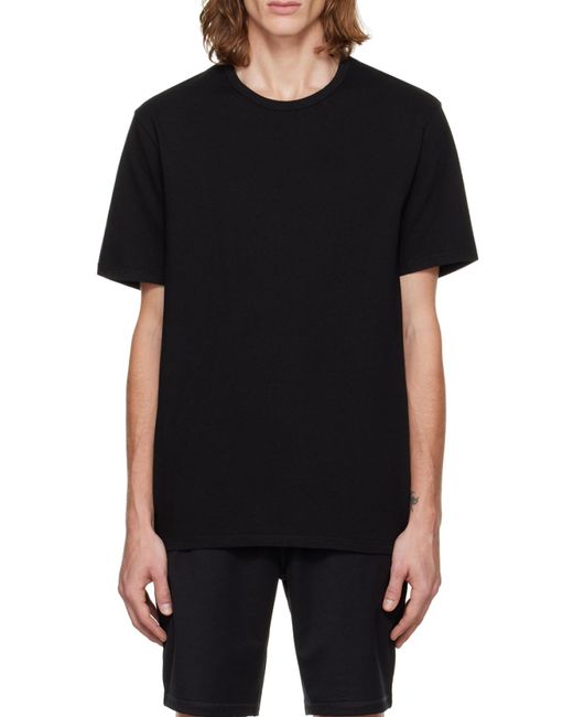 Vince Black T-Shirt With Round Neck And Short Sleeves for men