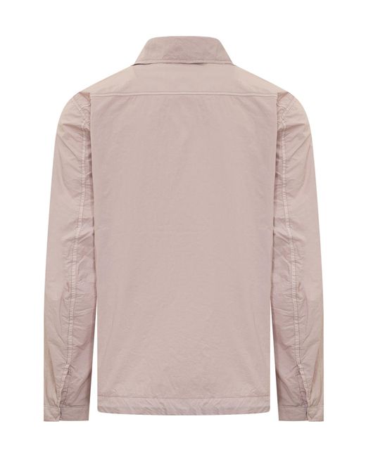 C P Company Pink Classic Long Sleeve Shirt for men