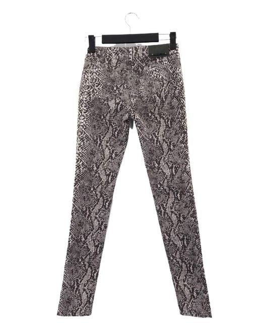 Sportmax Gray Logo Details Casual Pants