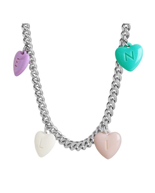 Céline White Hearts Necklace for men