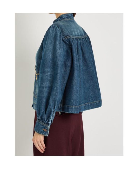 Chloé Blue Capsule Embellished Denim Jacket