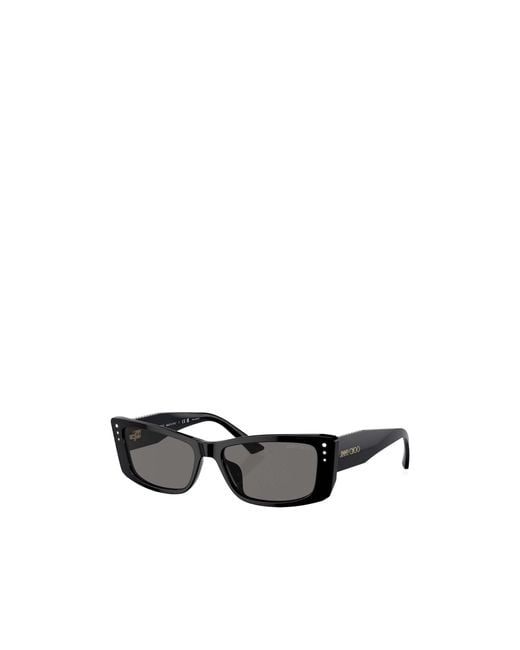 Jimmy Choo White Eyewear Rectangle Frame Sunglasses
