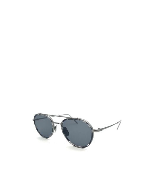Thom Browne Multicolor Eyewear Pilot-Frame Sunglasses