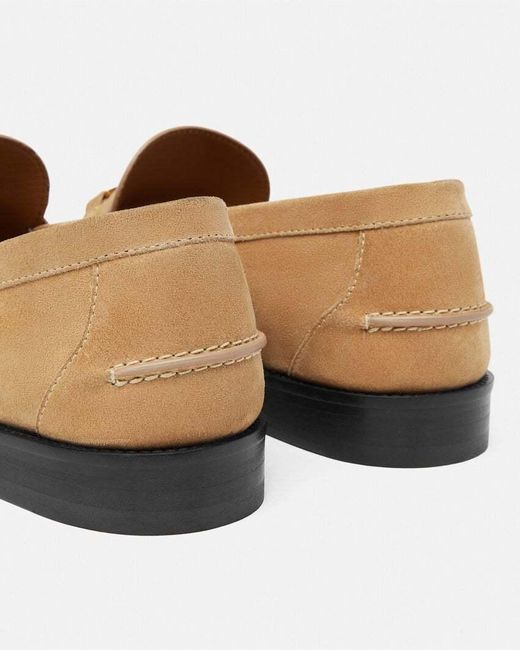 Versace Natural Suede Loafers for men
