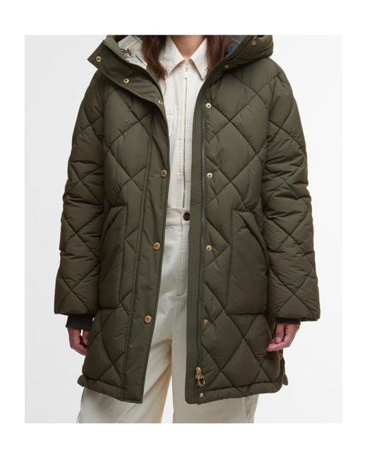 Barbour Green Hooded Cotton Jacket