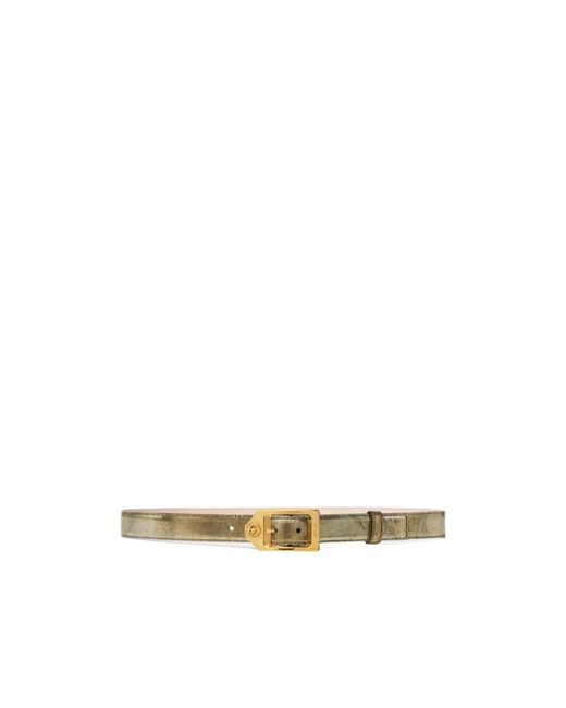 Versace White Logo-Engraved Buckle Belt for men