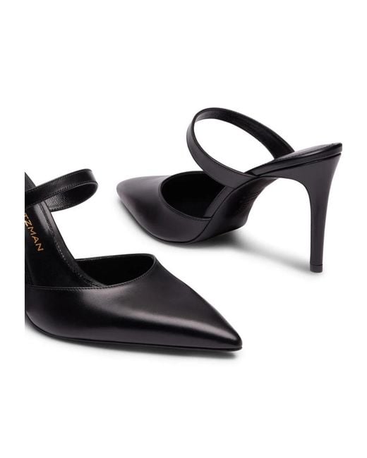 Stuart Weitzman Black Stuart Power Mule 85