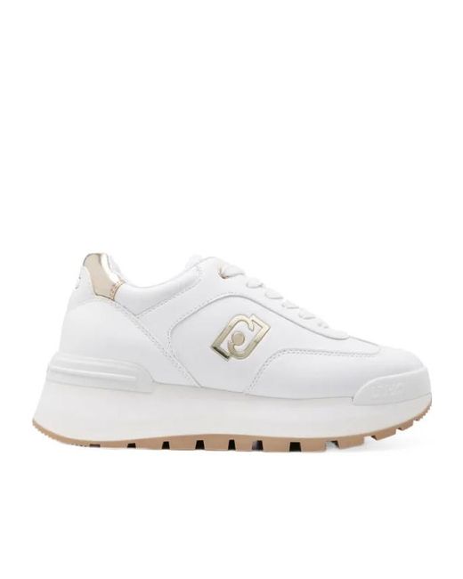 Liu Jo White Amazing 28 Flatform Sneakers
