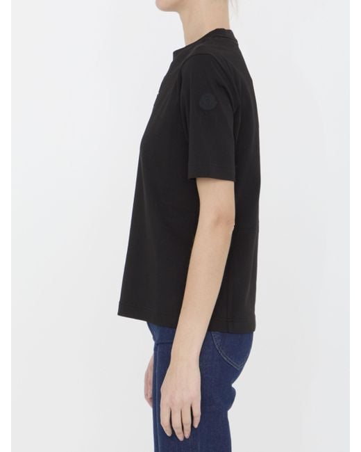 Moncler Black Short-Sleeved T-Shirt