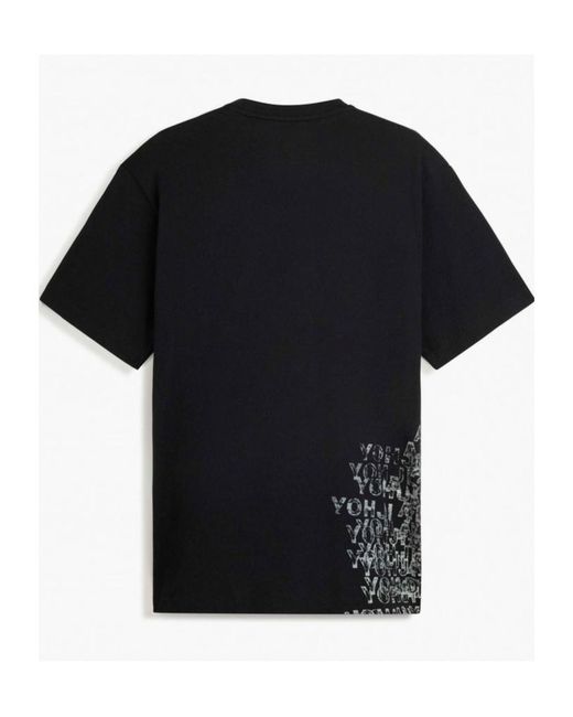 Y-3 Black Short Sleeved Crewneck T-Shirt for men