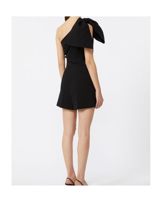 Max Mara Black Pianoforte Teano One-Shoulder Jumpsuit