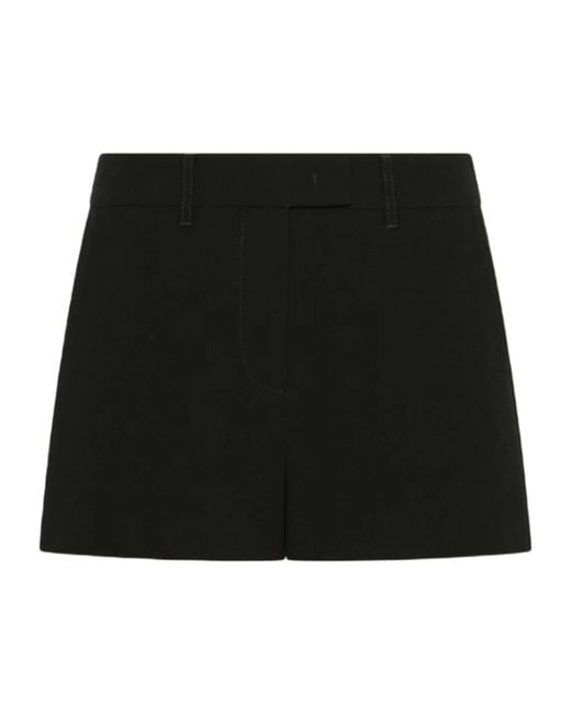 Marella Black Belt-Loop Shorts