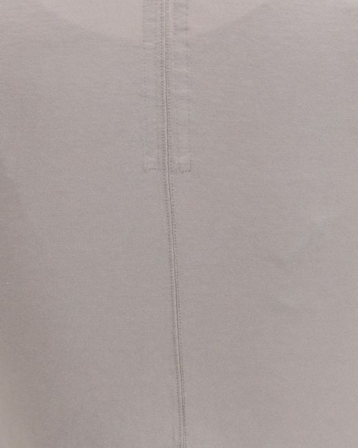 Rick Owens Gray Short Sleeved Crewneck T-Shirt