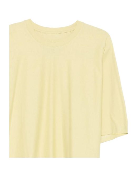 Homme Plissé Issey Miyake Yellow Boxy Short-Sleeve T-Shirt for men