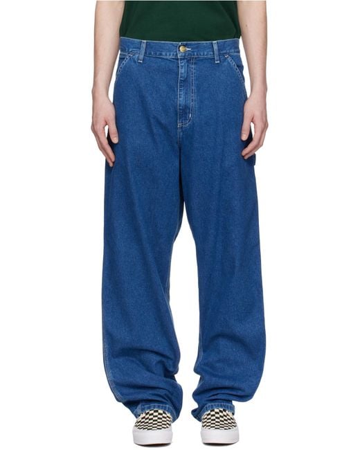Carhartt Blue Single Knee Pants for men
