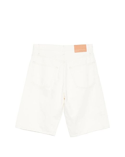 sunflower White Belt Loop Shorts for men