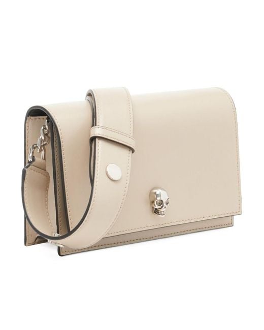 McQueen Natural Skull Small Shoulder Bag