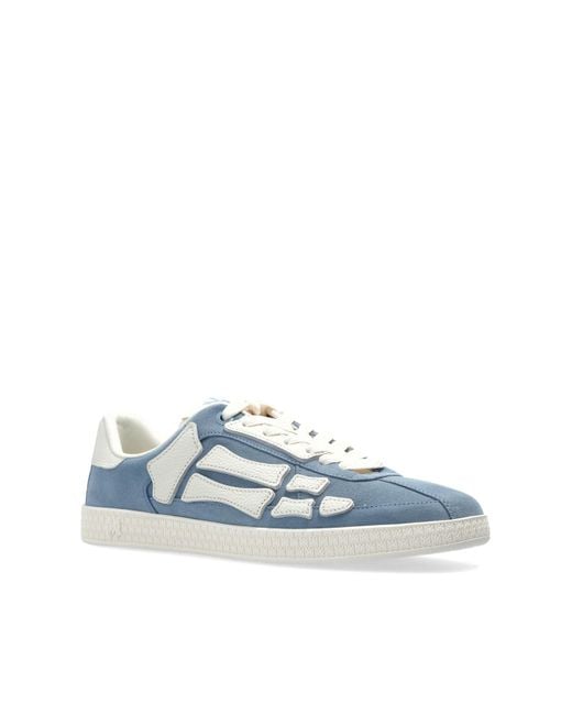 Amiri Blue Pacific Bones Low-Top Sneakers for men