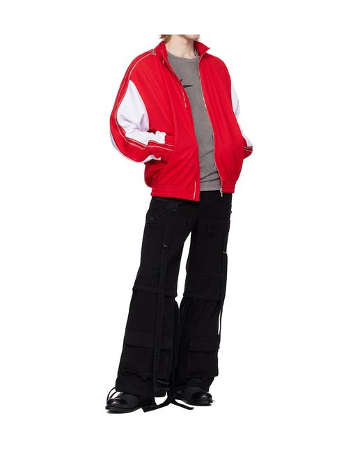 Kusikohc Red Full-Zip Fleece Sports Jacket for men