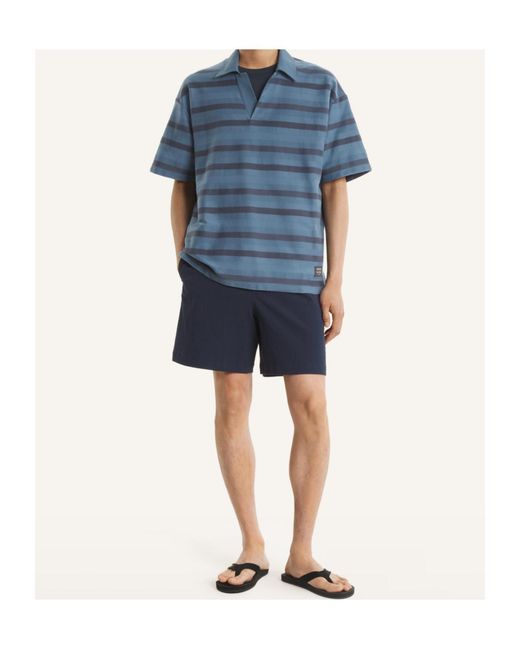Maison Kitsuné Blue Maison Kitsuné Elastic-Waist Drawstring Shorts for men