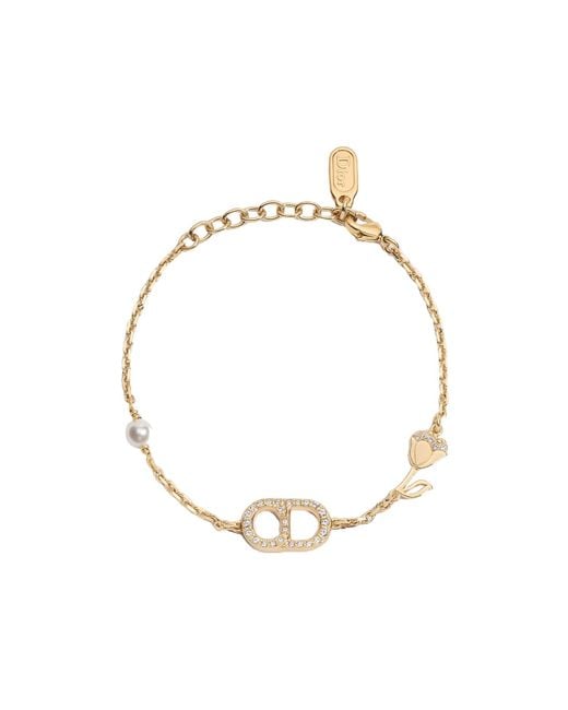 Dior Metallic Cd Lily Bracelet