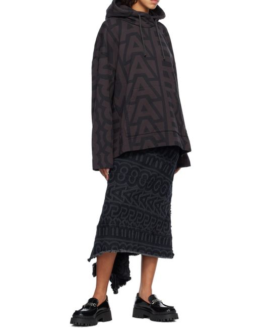 Marc Jacobs Black Monogram Oversized Hoodie