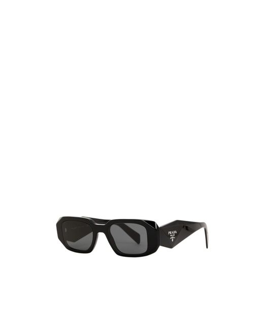 Prada White Rectangular Frame Sunglasses