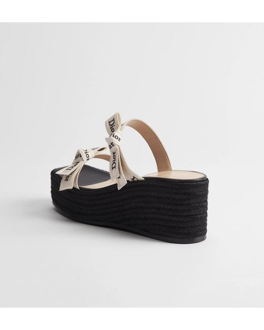 Dior Black J'A Wedge Slide With Straps