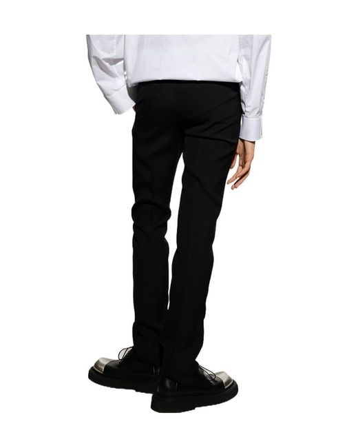 Givenchy Black Chained-Waistband Detail Pants for men