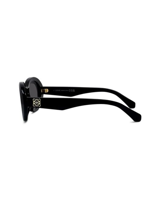 Loewe Black Oval Frame Sunglasses