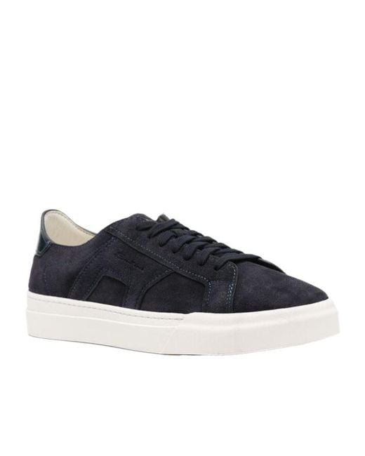 Santoni Blue Gloria Low-Top Sneakers for men