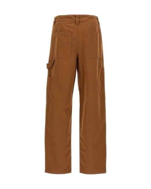 A.P.C. Brown Fergus Straight Leg Pants for men