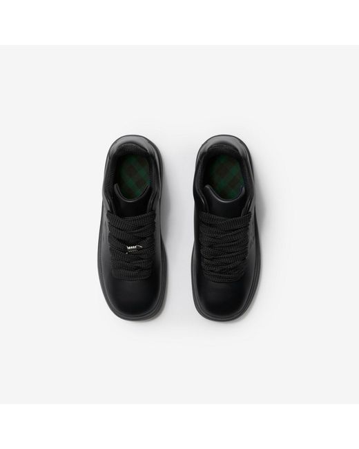Burberry Black Bubble Round Toe Sneakers