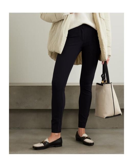Veronica Beard Black Low-Rise Leggings