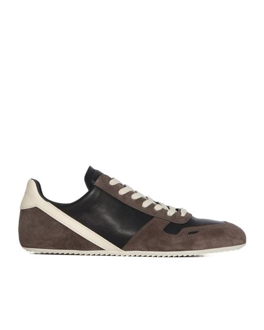 Rick Owens Black Minimal Sneakers for men