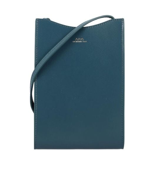 A.P.C. Blue Logo Shoulder Bag