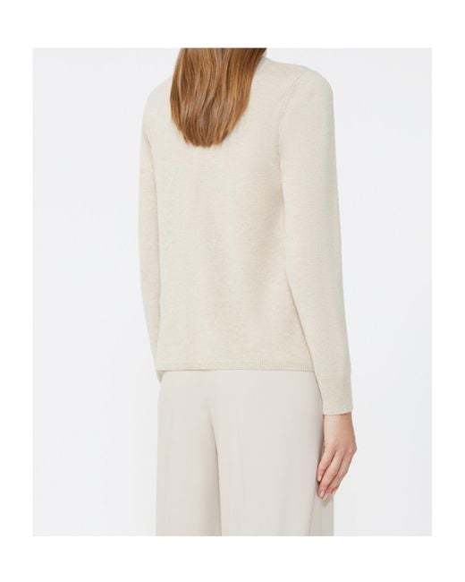 Max Mara White Studio Roll-Neck Knitted Jumper