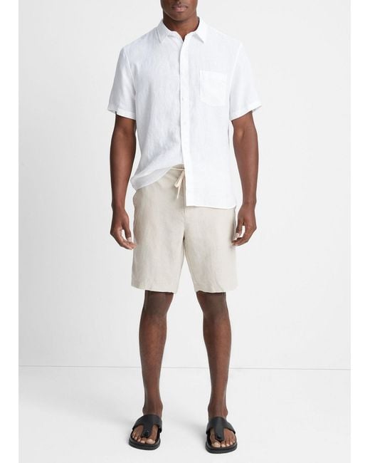 Vince White Rope Shorts for men