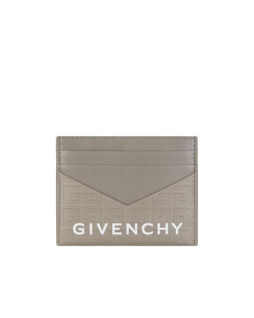 Givenchy Gray G Cut Card Holder