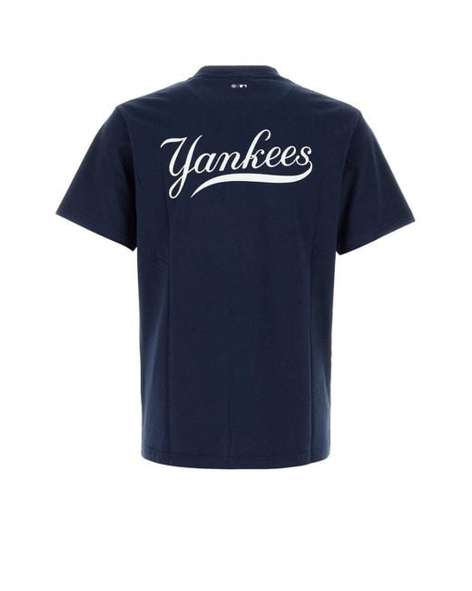 Sporty & Rich Blue Femi Logo-Detail T-Shirt for men