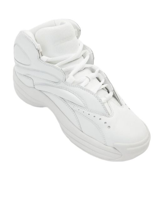 Alexander Wang White Hoop Lace-Up Sneakers