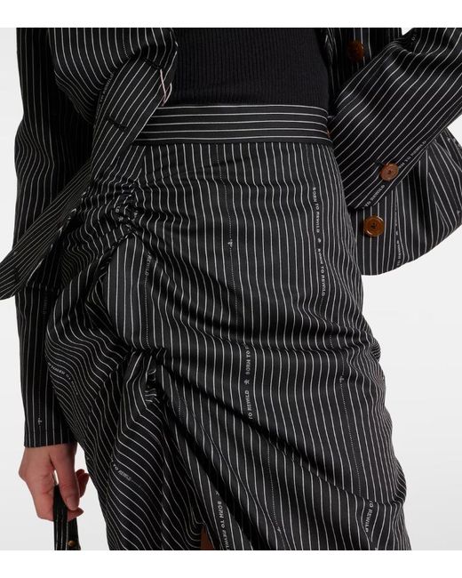 Vivienne Westwood Black Pinstripe Skirt