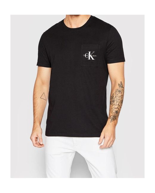 Calvin Klein Black Short-Sleeved T-Shirt for men