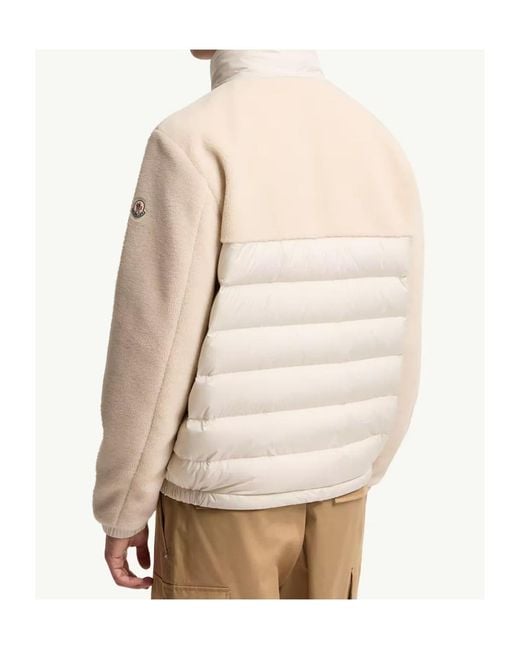 Moncler Natural Mistral Teddy Short Puffer Jacket for men