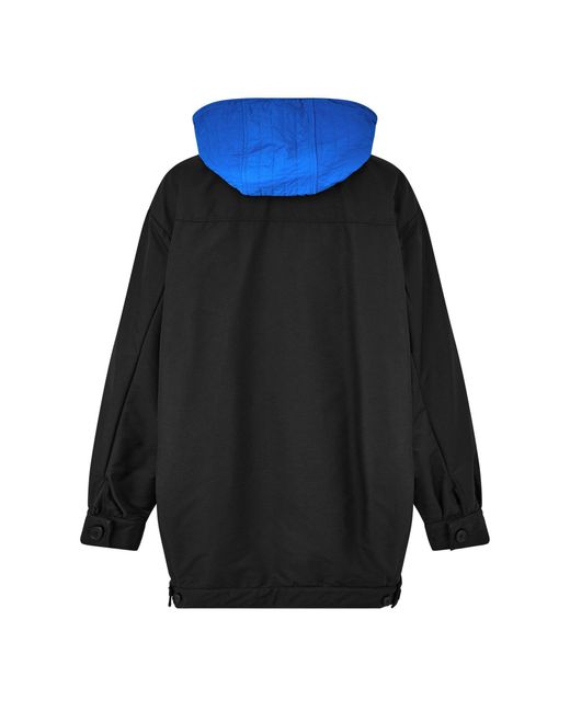 Off-White c/o Virgil Abloh Blue Color-Blocked Coat for men