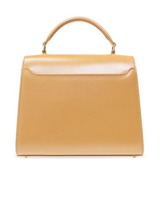 Saint Laurent Metallic Cassandra Mini Top Handle Bag