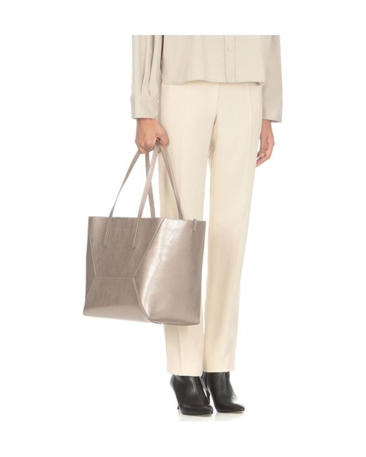 Brunello Cucinelli Natural Pleated Tailored Trousers