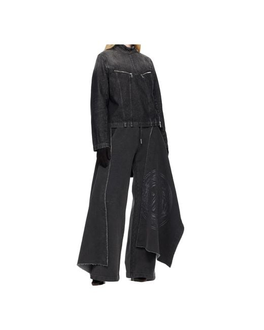 Jean Paul Gaultier Blue Detachable Glove Denim Jacket