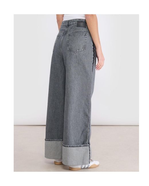 Ganni Gray Belt Loop Jeans